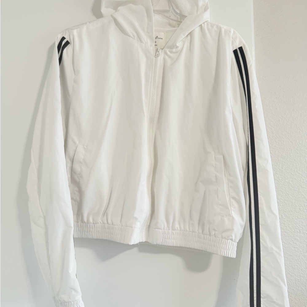 Love Tree White Hooded Jacket